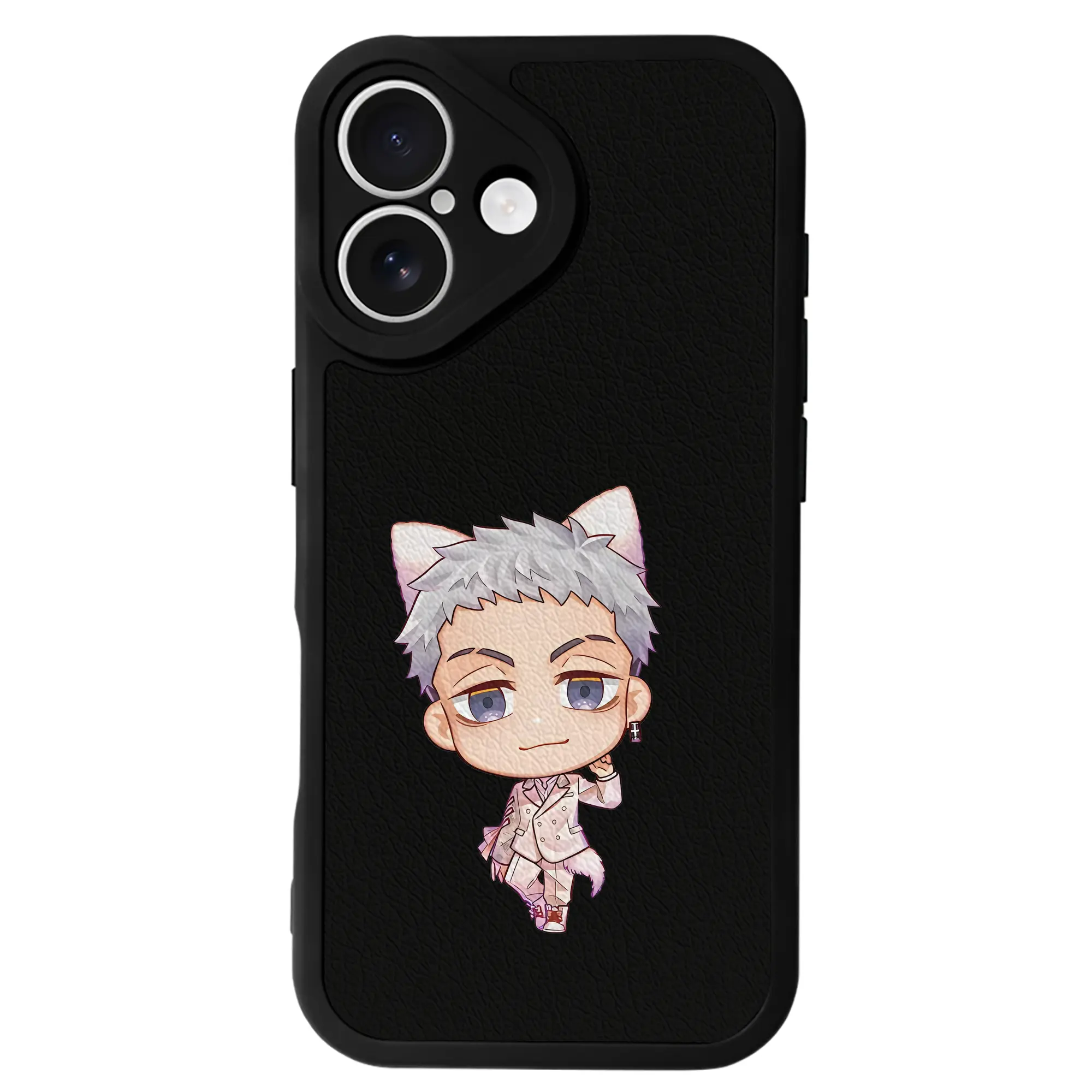 東京リベンジャーズ グッズ,三ツ谷隆 - IPhone 16シリーズ対応 ・ シリコンスマホケース ・ レザー調 ・ 高精度フィット ・ 耐衝撃 ・ ワイヤレス充電対応 ・ 精密カット